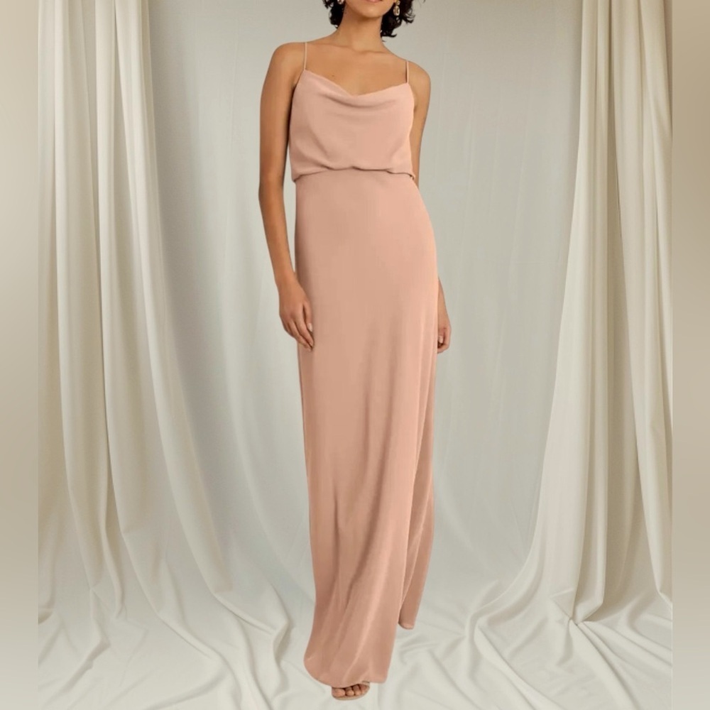 Jenny Yoo Blush Maxi Dress